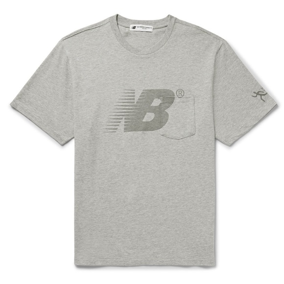 NWT New Balance x Engineered Cross Crew Neck Tee - Grey - Picture 1 of 11